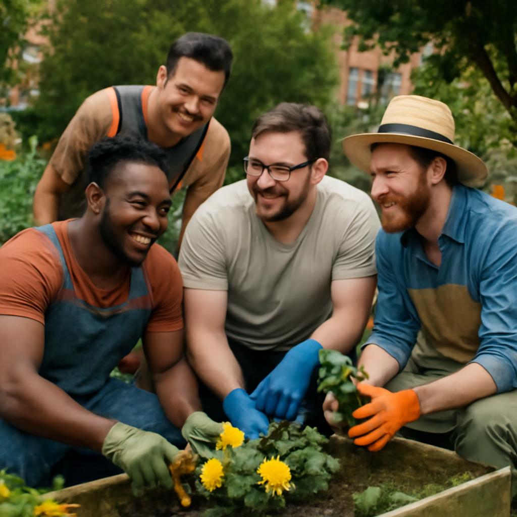 grupo de jardinagem colaborativa