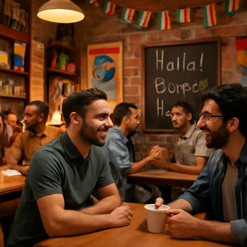 clube para praticar conversação em idiomas