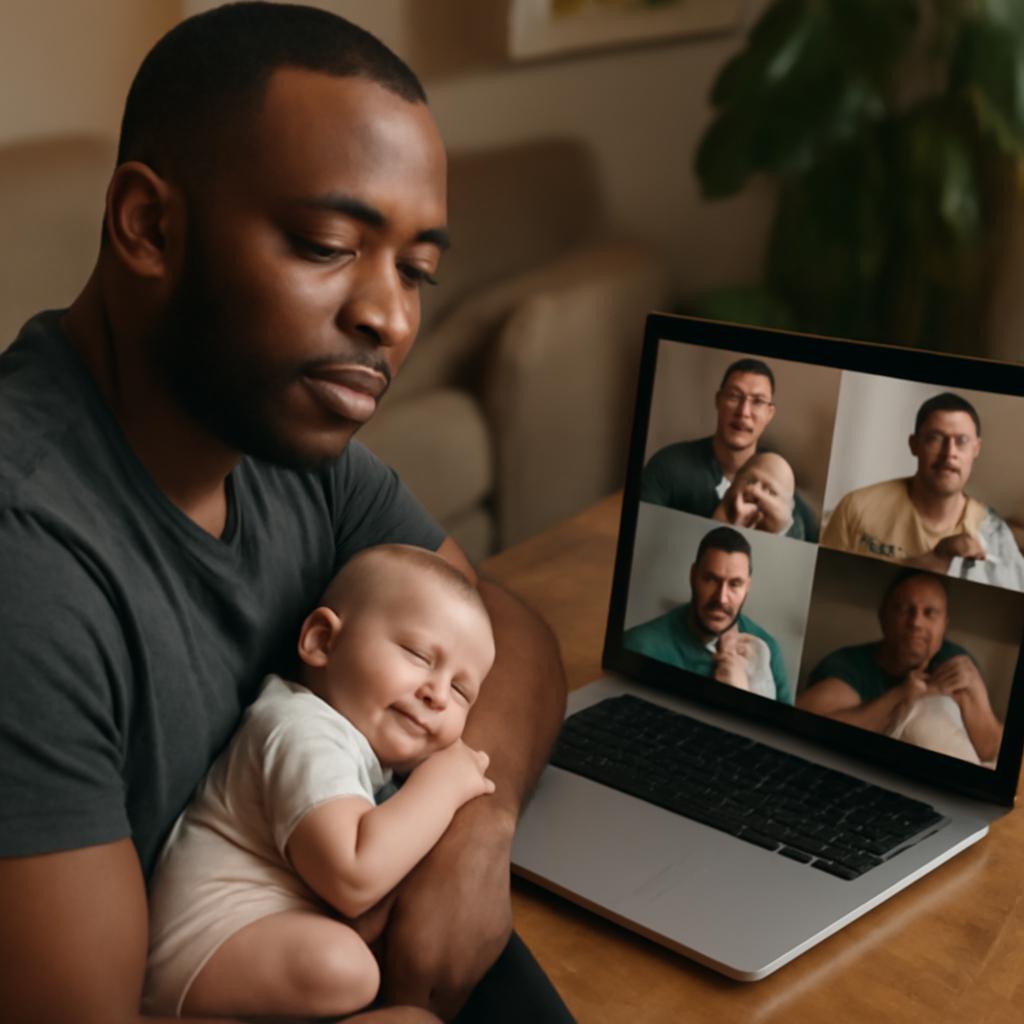 comunidade virtual para pais de filhos recém-nascidos