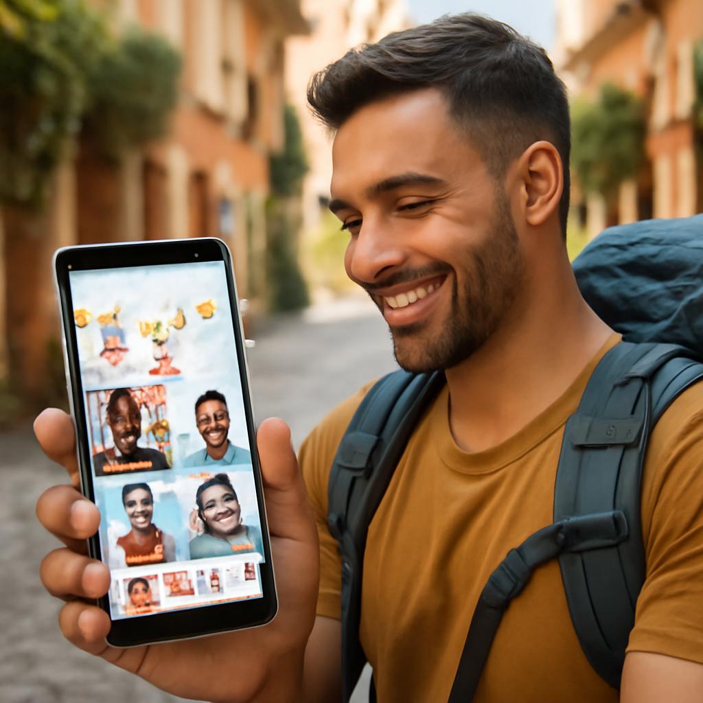 aplicativo para socializar em viagens de mochilão