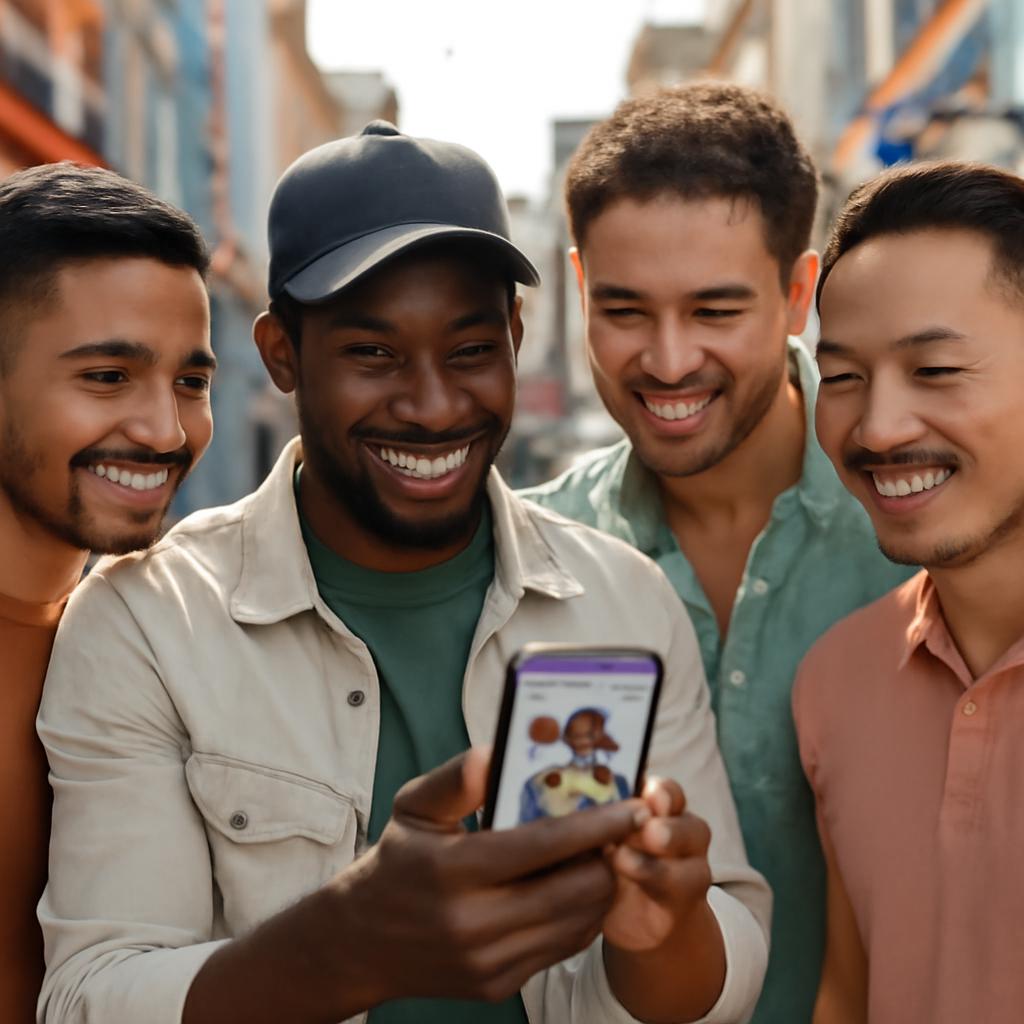 aplicativo para amizades em comunidades multiculturais
