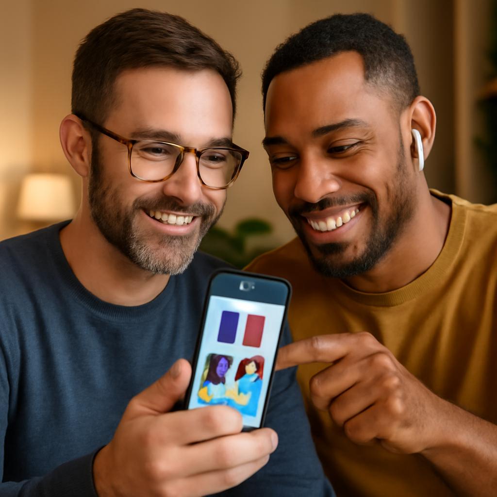 aplicativo para praticar francês em dupla