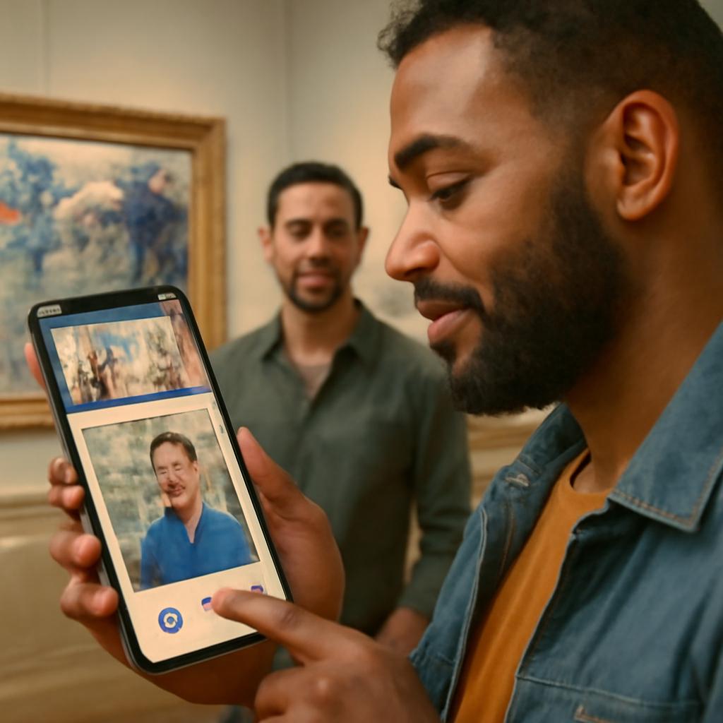 aplicativo para socializar amantes de arte impressionista