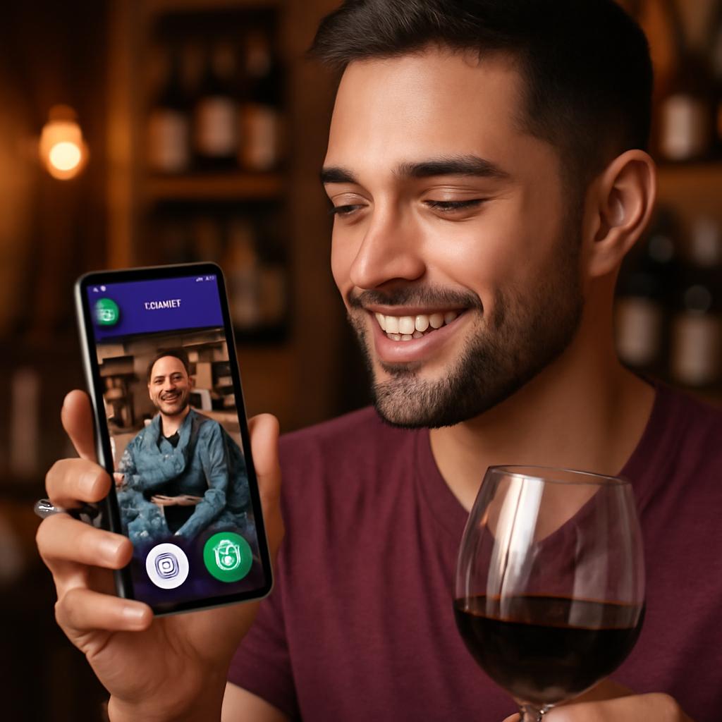 aplicativo para encontros entre apreciadores de vinho