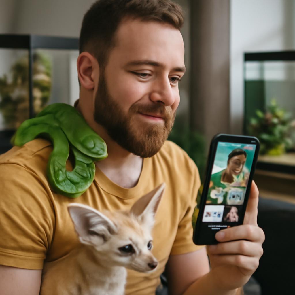 aplicativo para unir amantes de pets exóticos