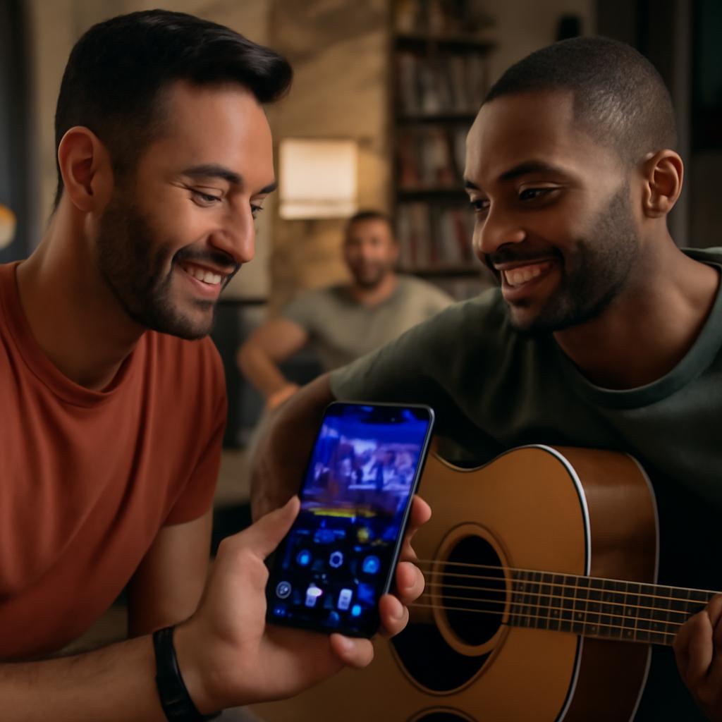 aplicativo para música ao vivo entre amigos