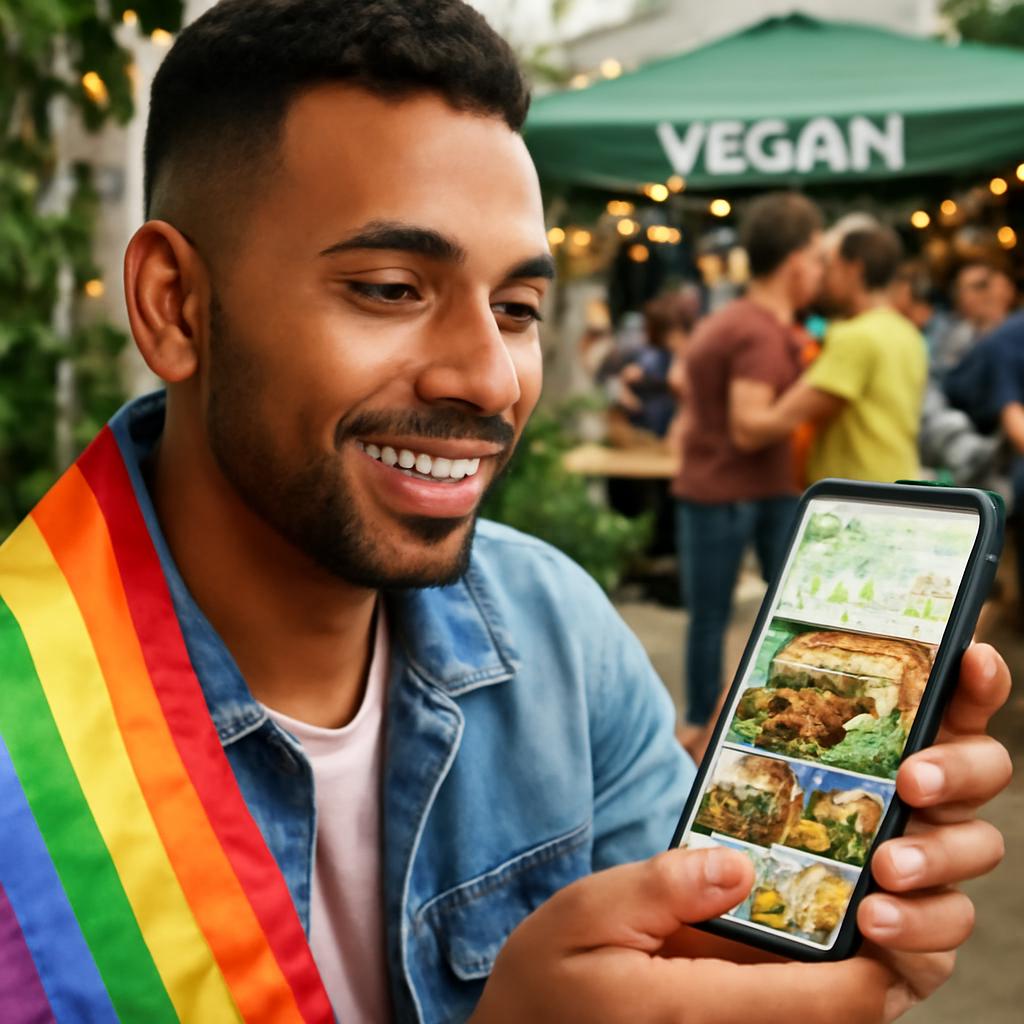 aplicativo para eventos gastronômicos veganos