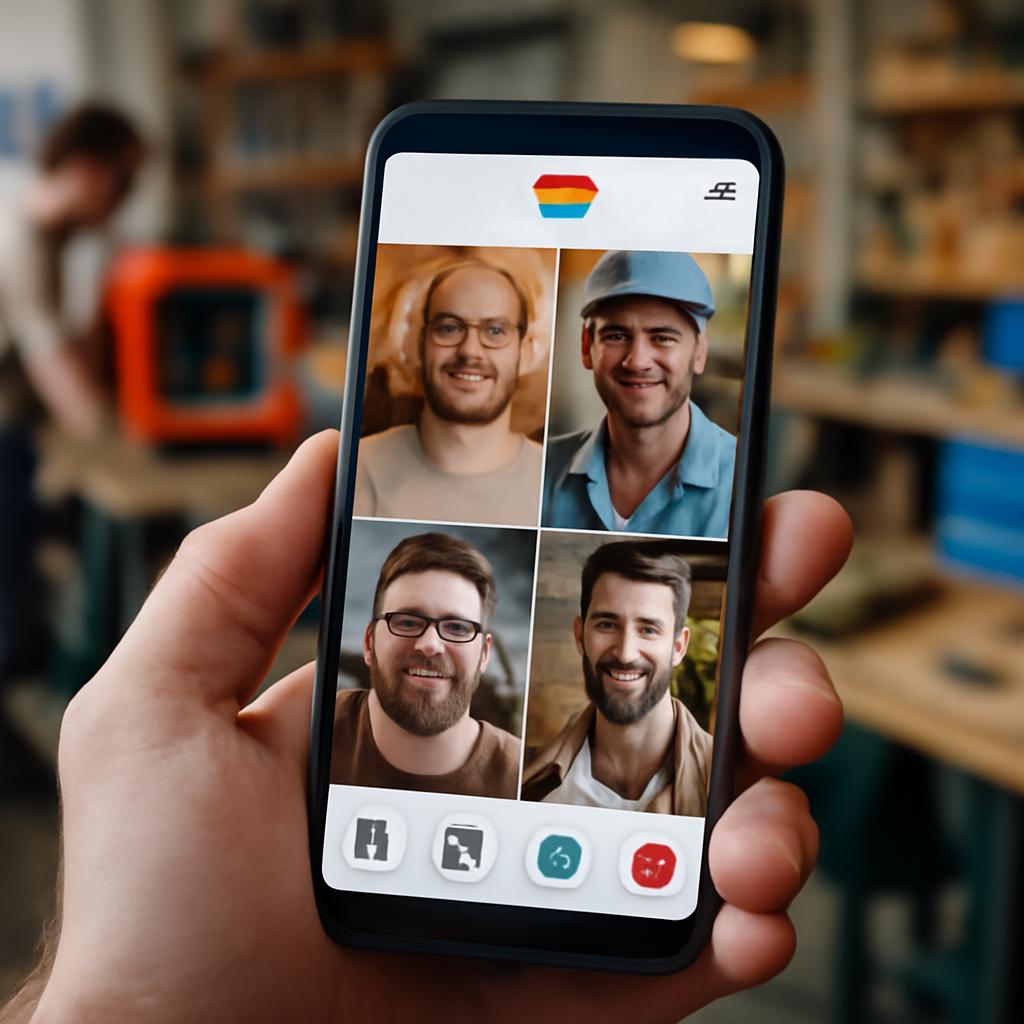 aplicativo para socialização entre makerspace lovers