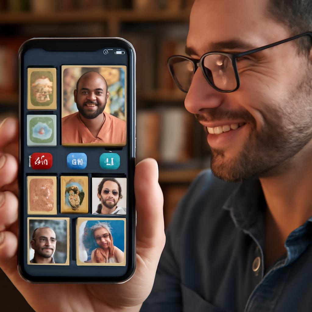 aplicativo para networking entre filatelistas