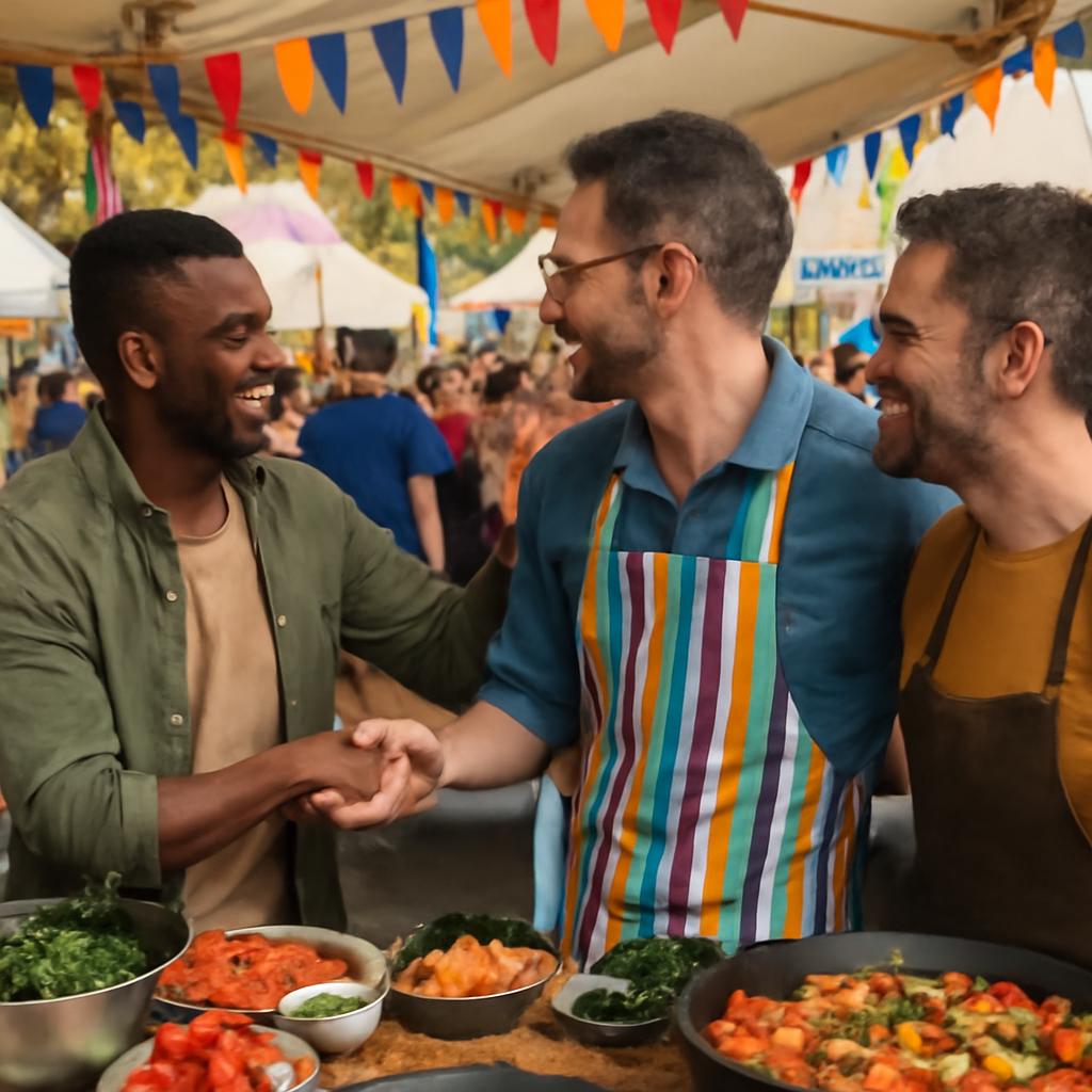 conhecer amigos em eventos de culinária
