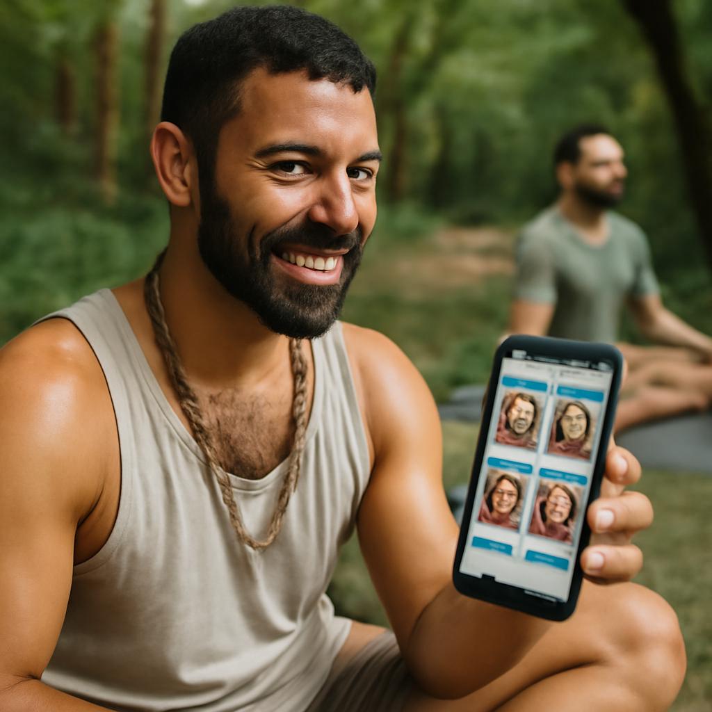 apps para socialização em retiros de mindfulness