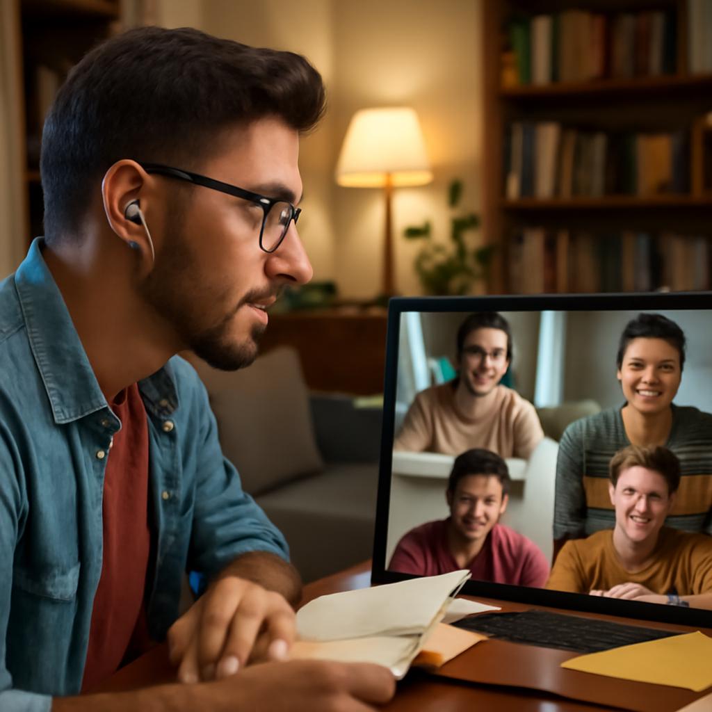 grupo virtual para trocar experiências acadêmicas