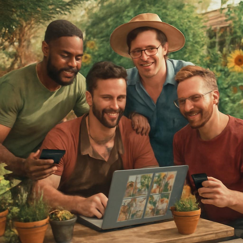 comunidade digital para grupo de jardinagem