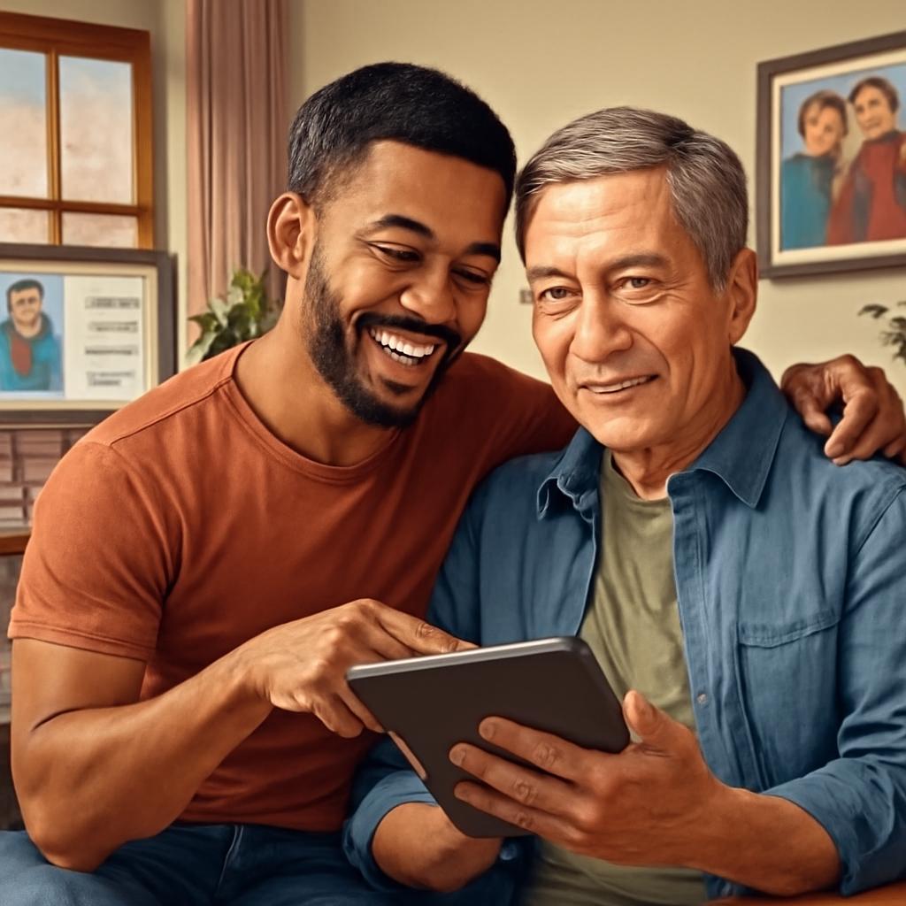 plataforma para amizade entre pais e filhos adultos