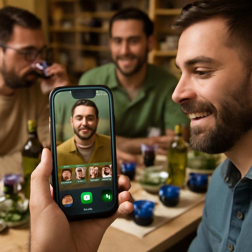 apps para socializar em clubes de degustação de azeite