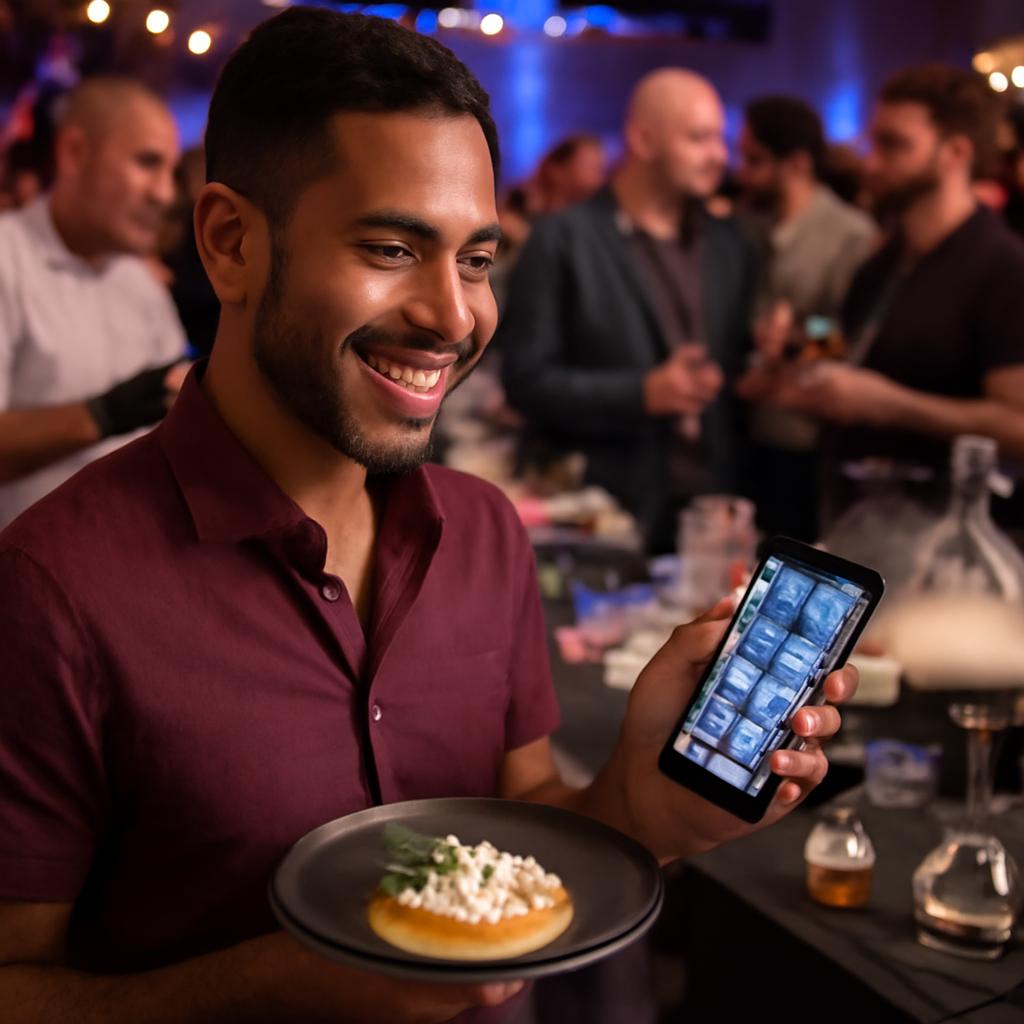 apps para socializar em eventos de gastronomia molecular