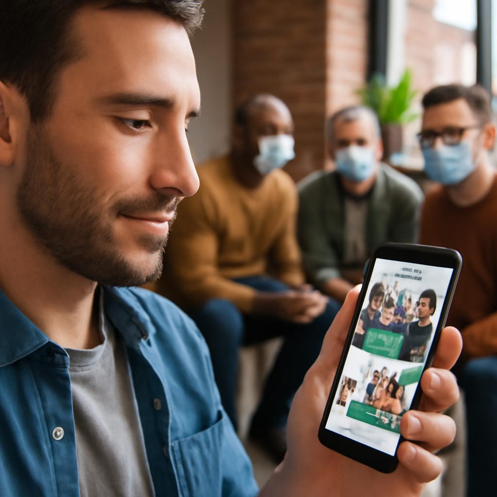 aplicativo para criar grupos de apoio pós-pandemia
