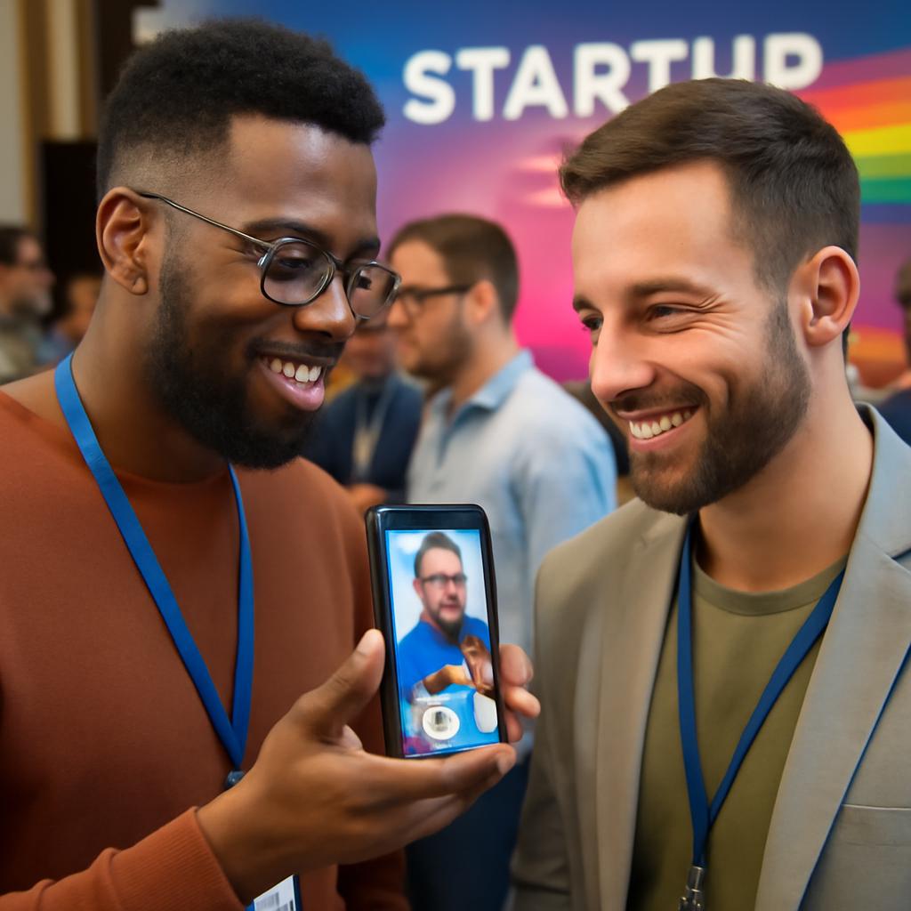 aplicativo para conexões em eventos de startup
