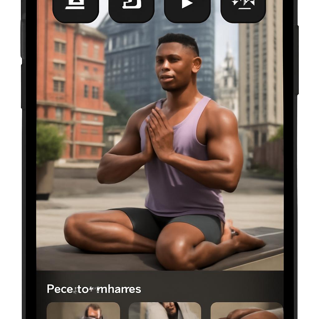 aplicativo para práticas de yoga urbana