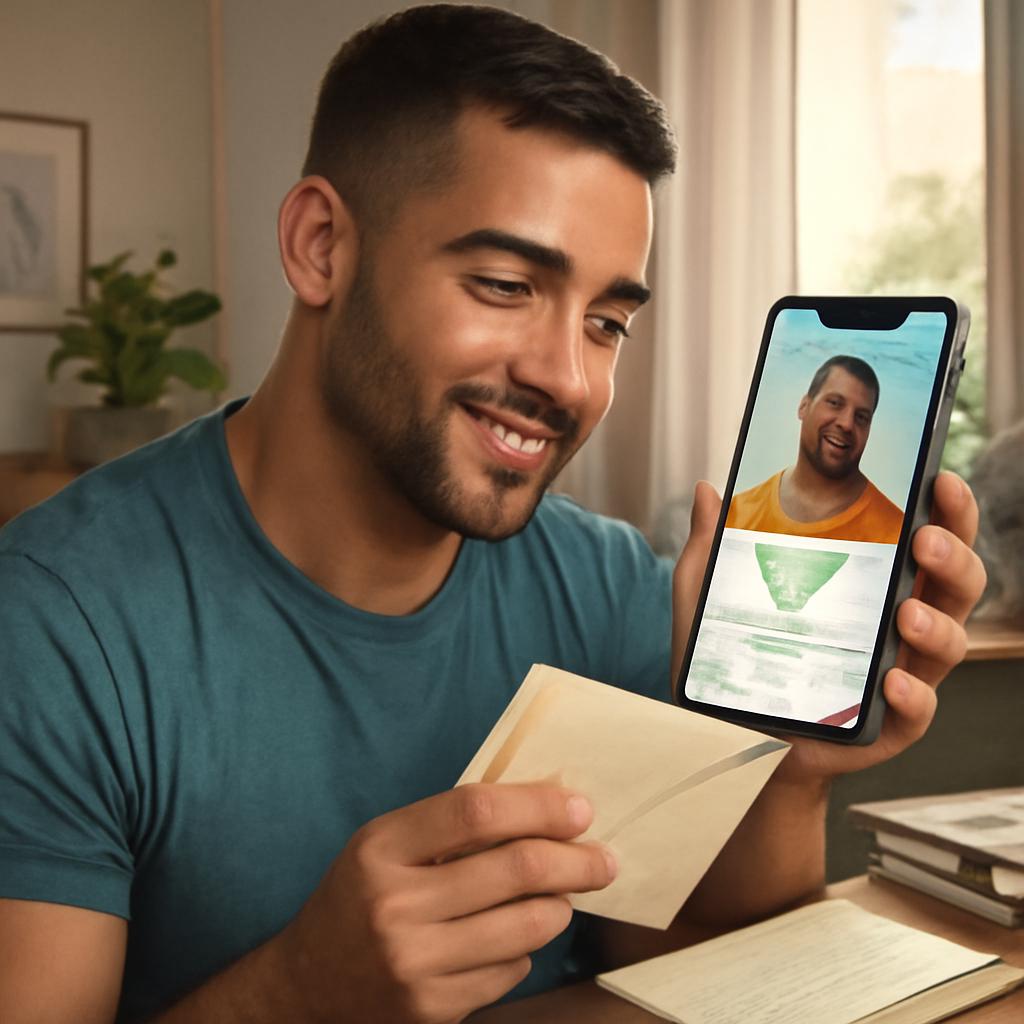 aplicativo para amizade baseada em troca de cartas
