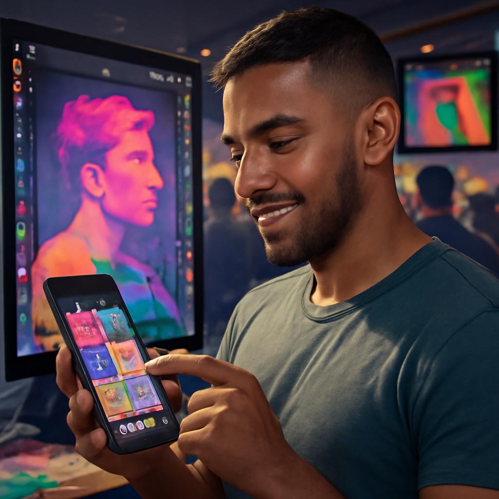 aplicativo para eventos de arte digital colaborativa