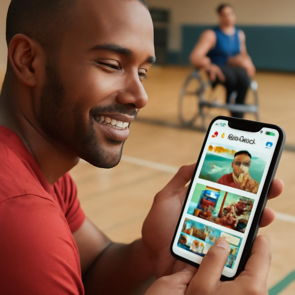 aplicativo para grupos de esportes adaptados