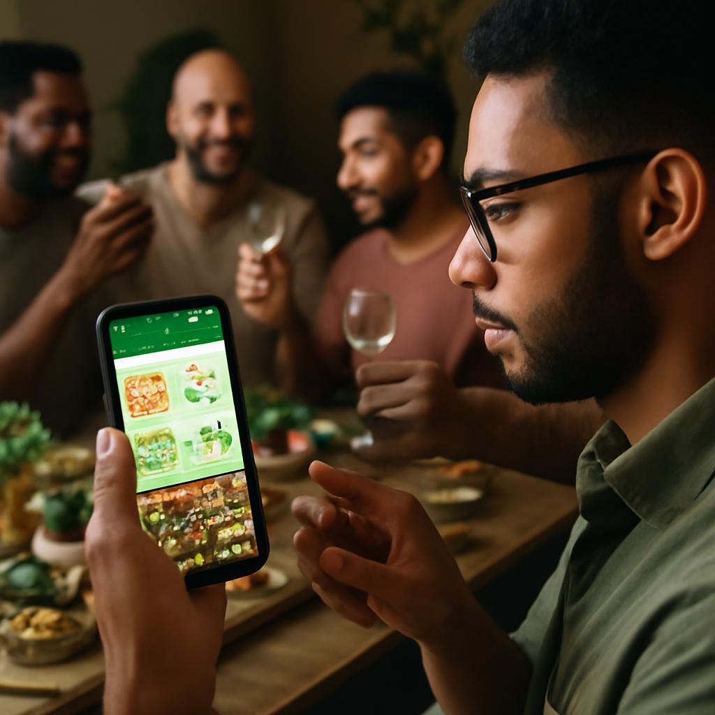 aplicativo para grupos de degustação sustentável