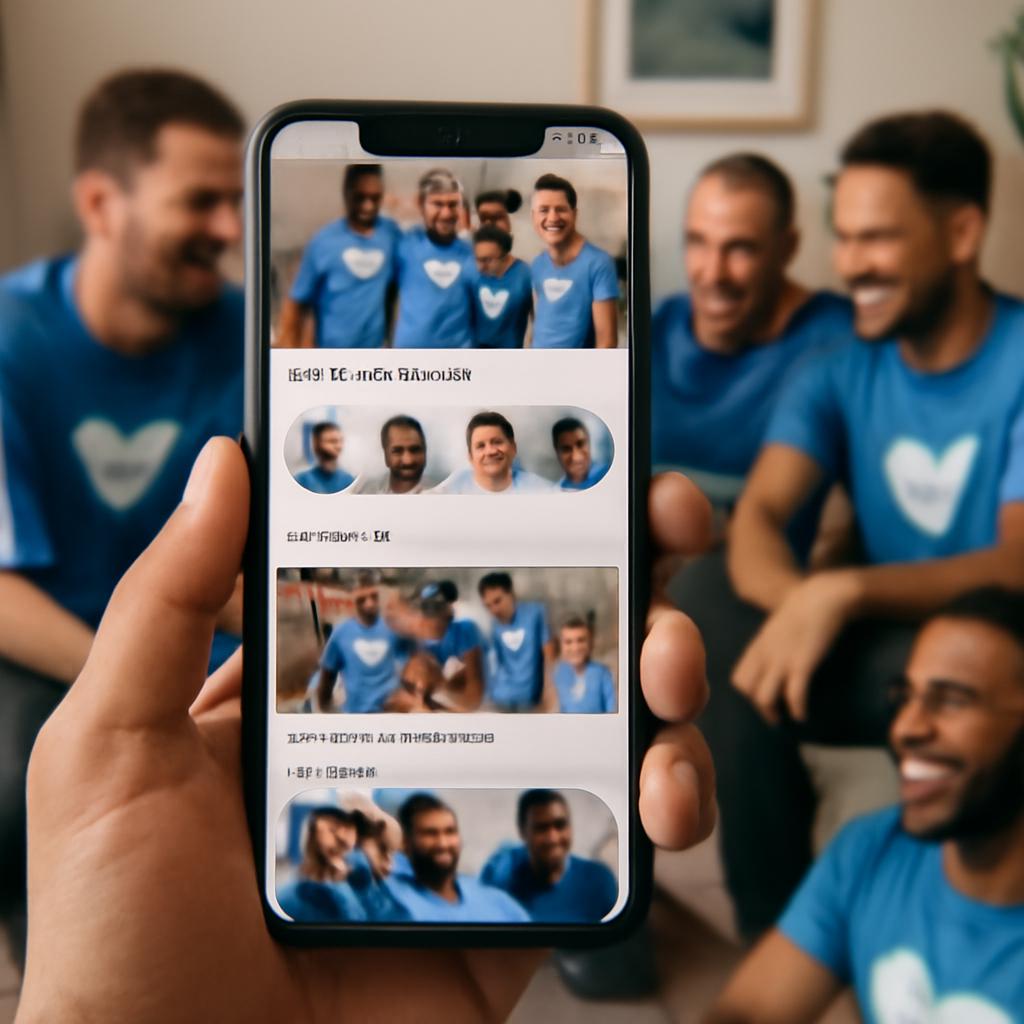 aplicativo para socialização em grupos de voluntariado