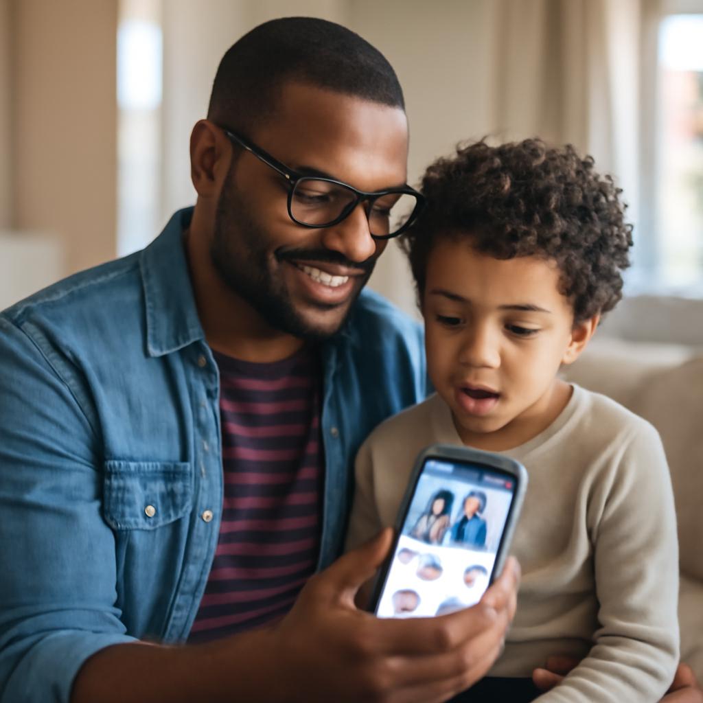 aplicativo para pais e filhos se conectarem