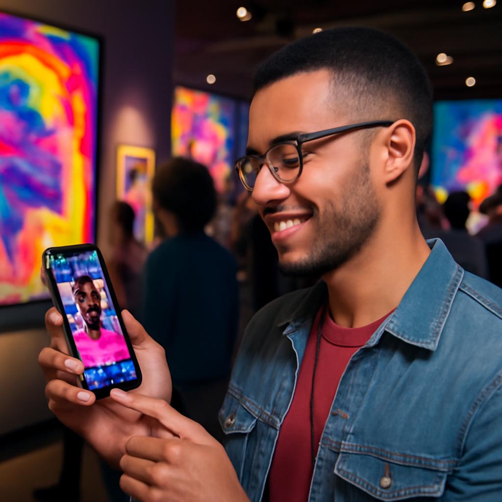 aplicativo para socializar em eventos de arte digital