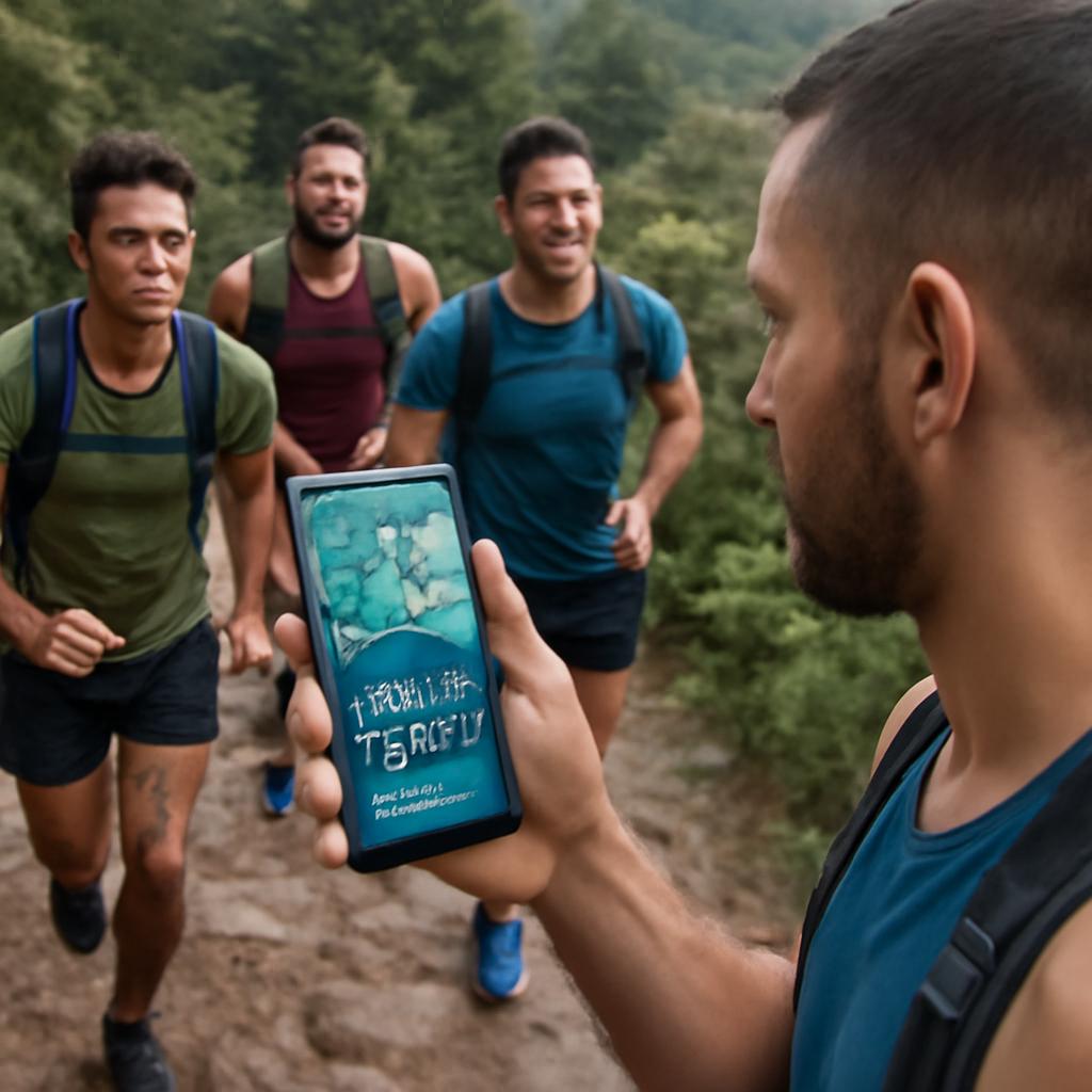aplicativo para praticar corrida de aventura em grupo