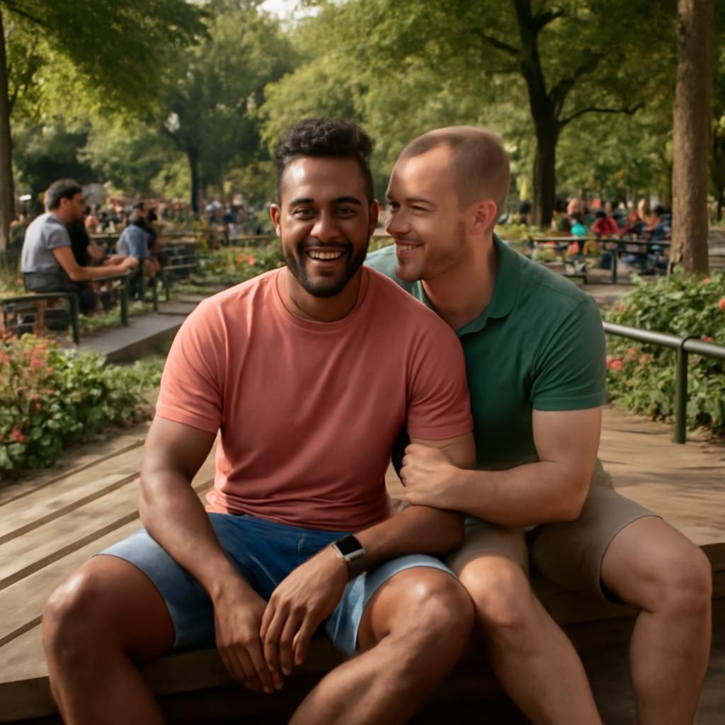 plataforma para convívio social em parques