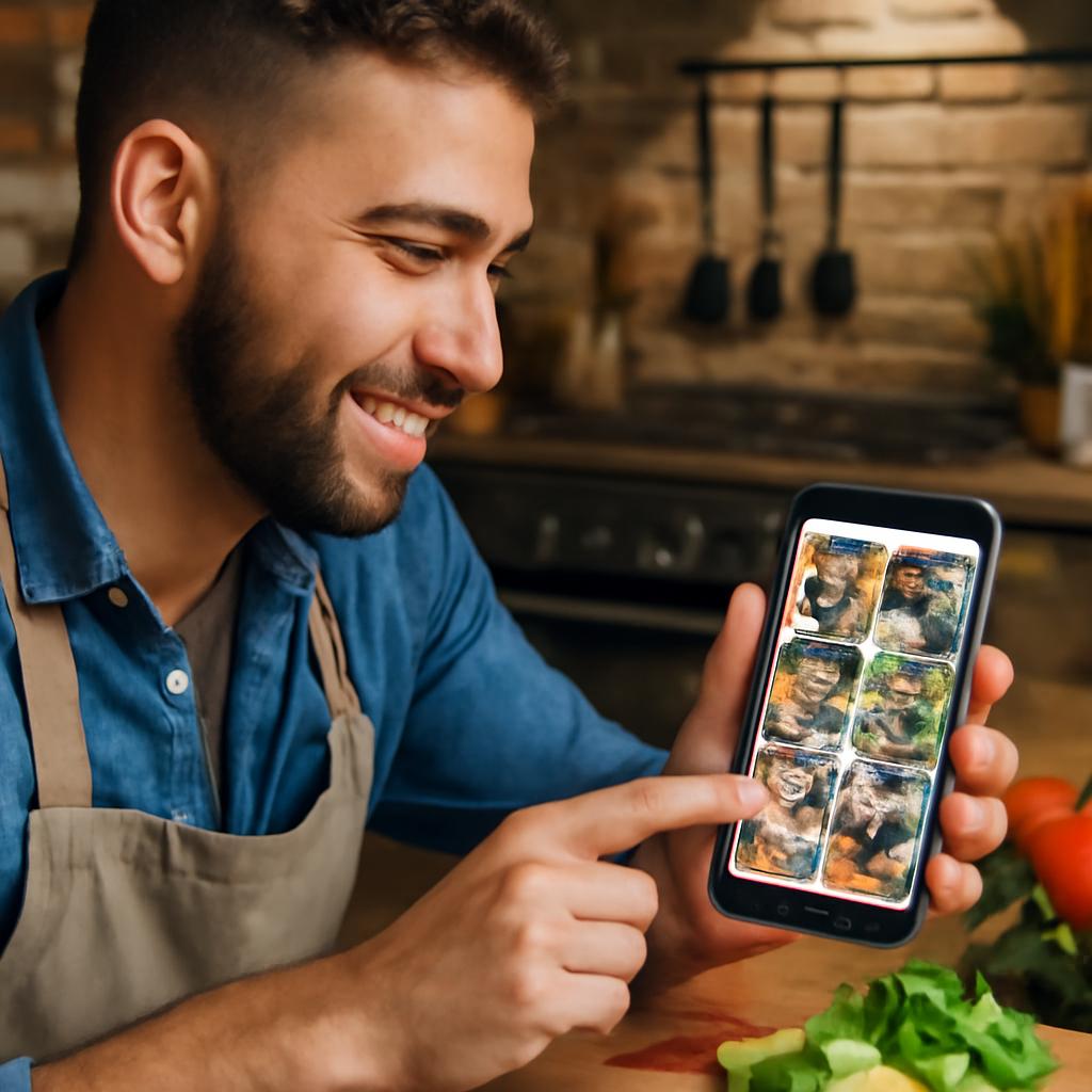 aplicativo para cozinheiros amadores trocarem receitas