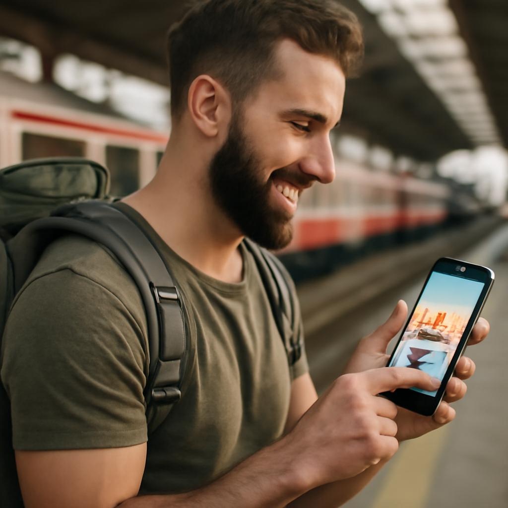 app para socializar durante viagens de mochilão