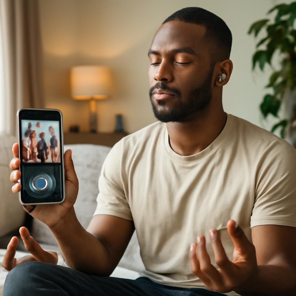 aplicativo de meditação em grupos digitais