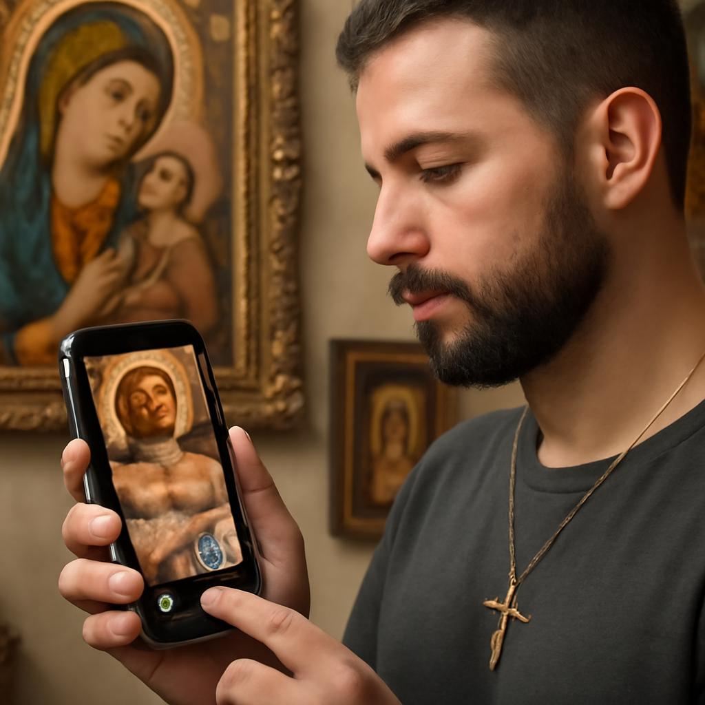 app para socializar apreciadores de arte sacra