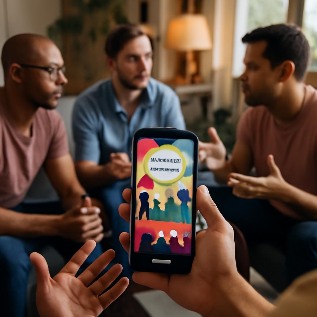 app para rodadas de conversa sobre política