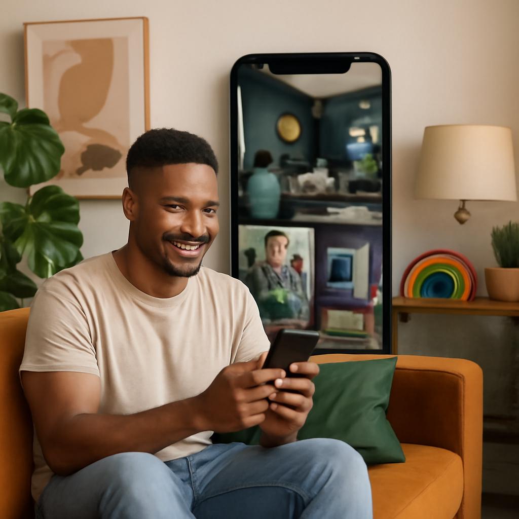 app para socializar amantes de decoração de interiores
