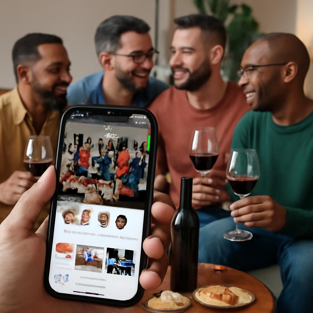 app para grupos de degustação de vinho