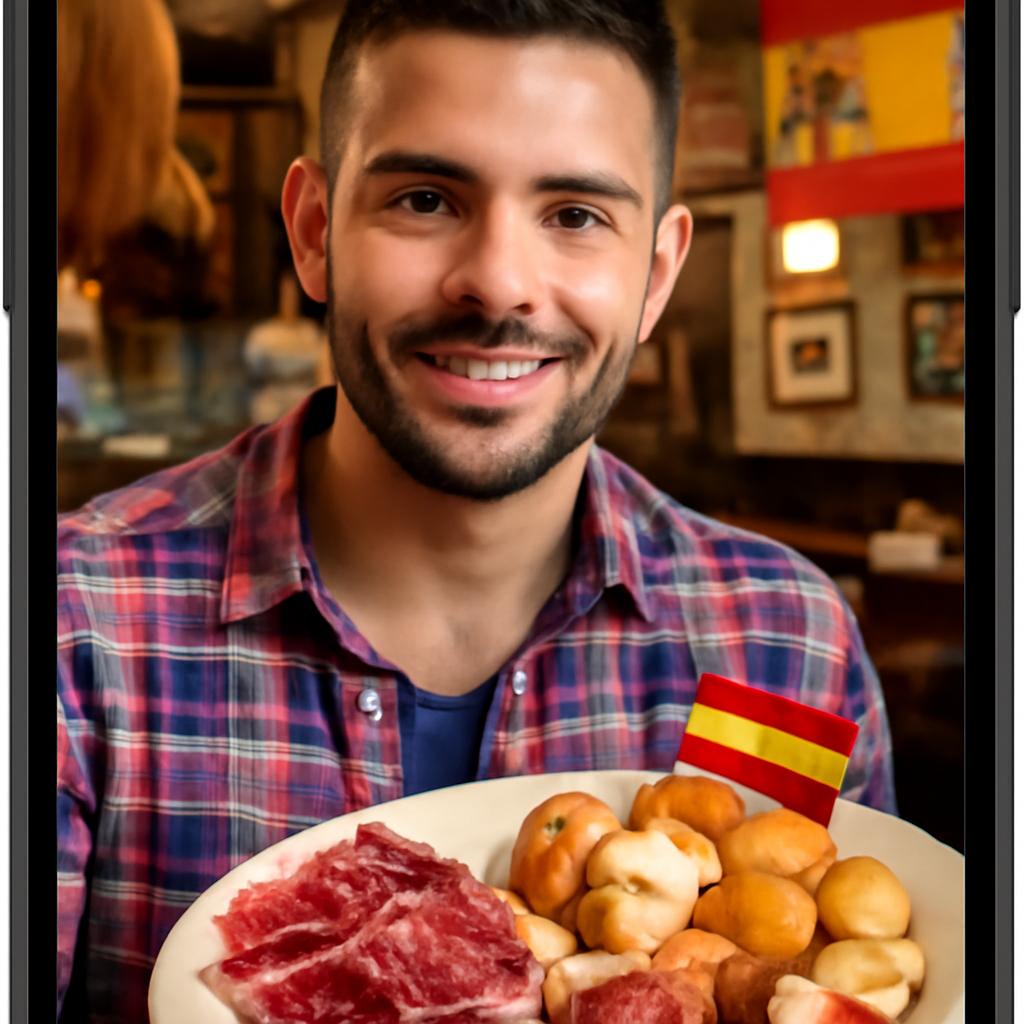 aplicativo para socializar apreciadores de gastronomia espanhola