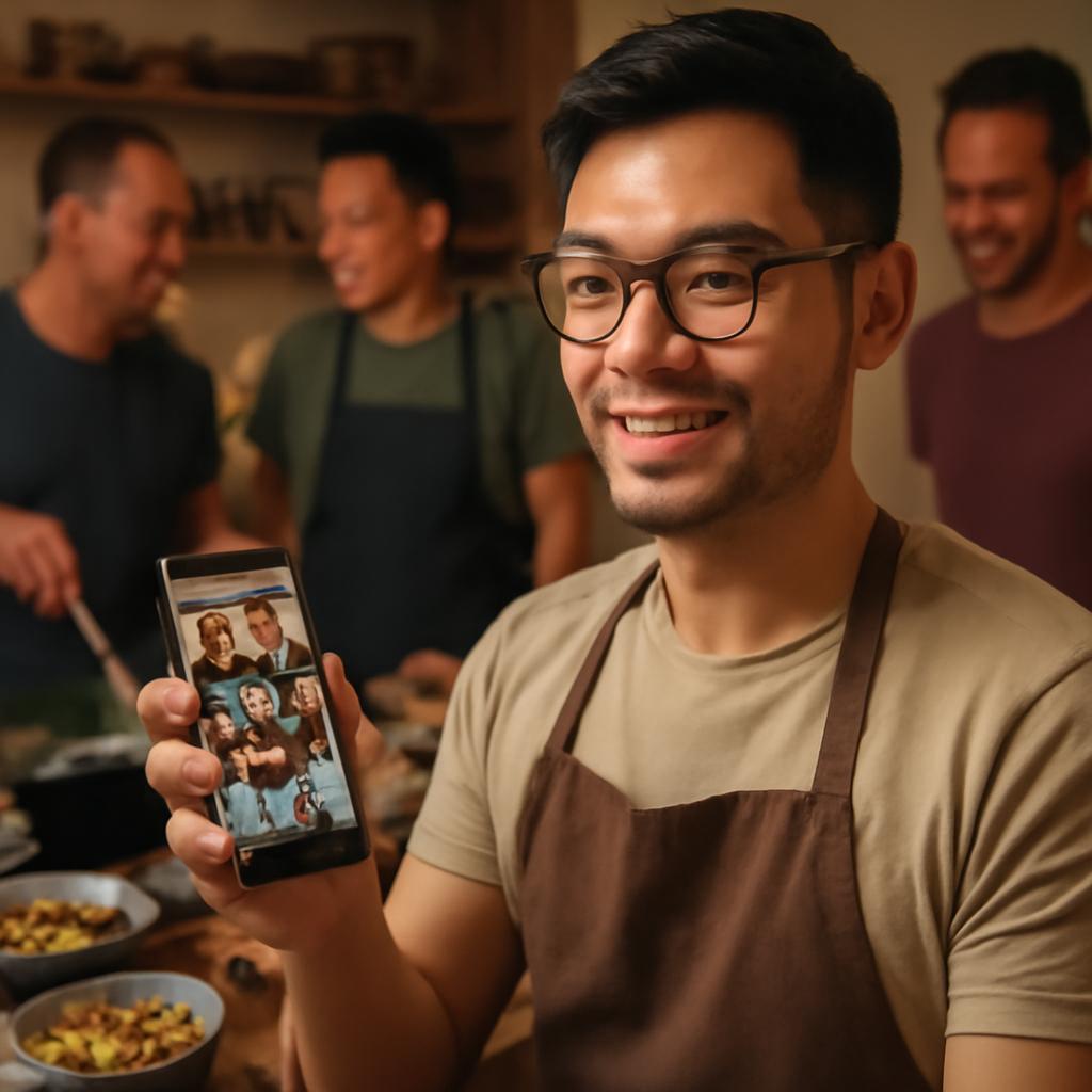 app para grupos de culinária asiática