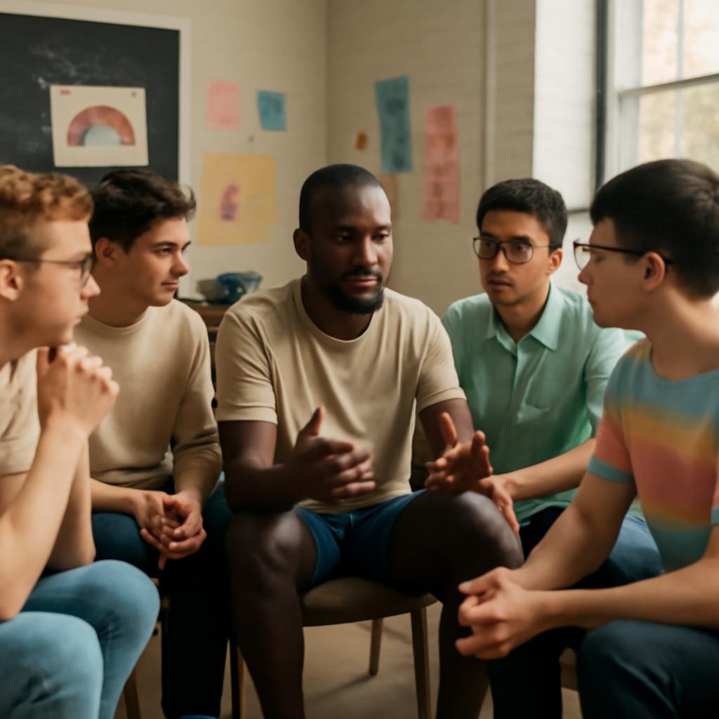 grupos de debate inclusivo para jovens