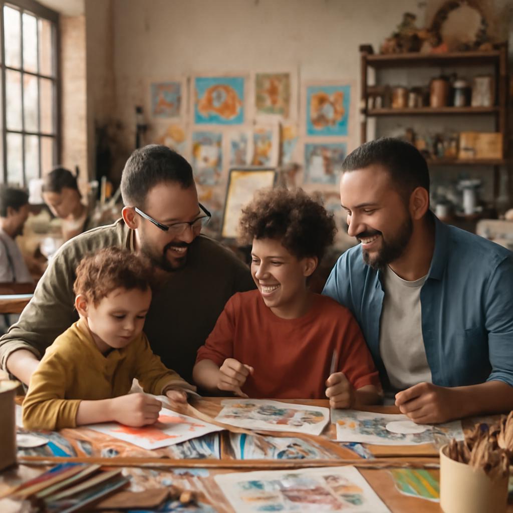 plataforma para workshops criativos em família