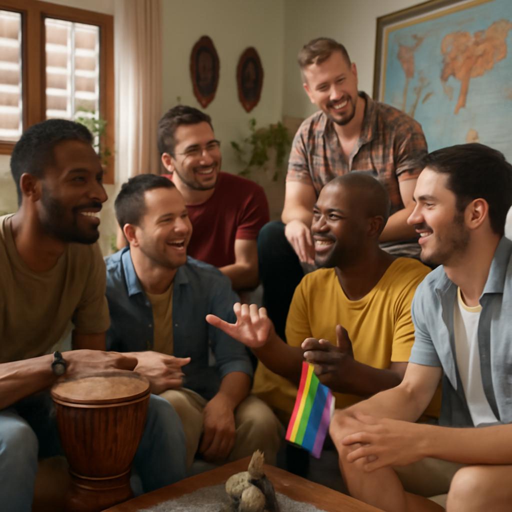 grupo para trocas culturais entre turistas internacionais