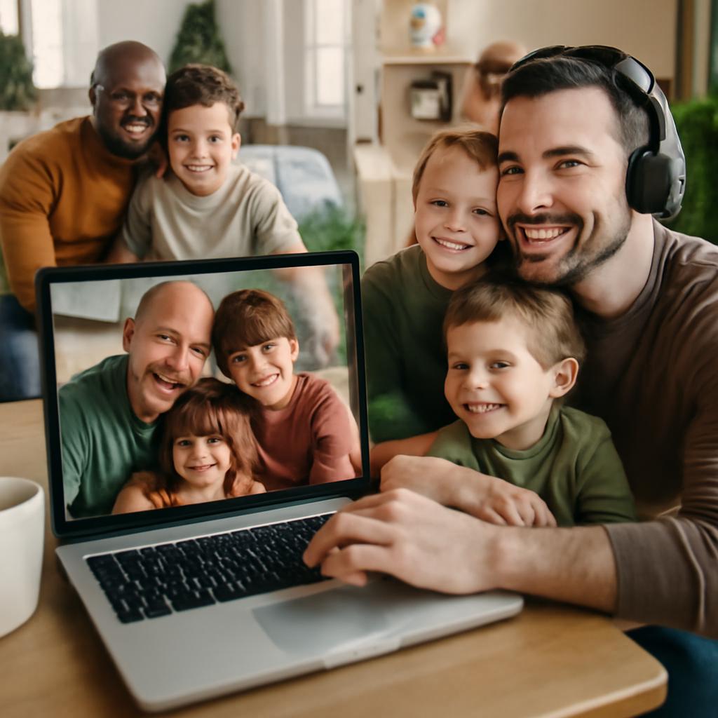 sessões virtuais para troca de experiências familiares