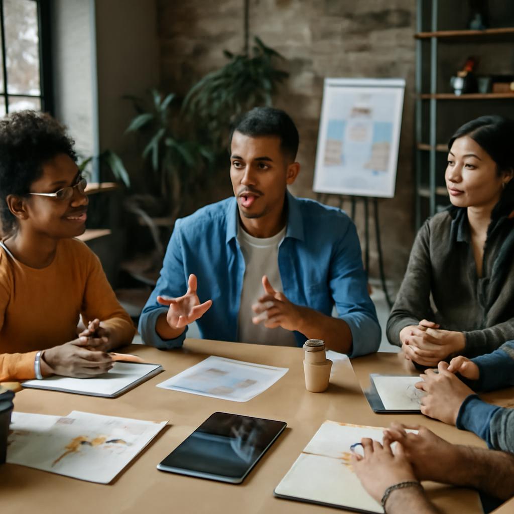 espaço para grupos multiculturais discutirem inovação