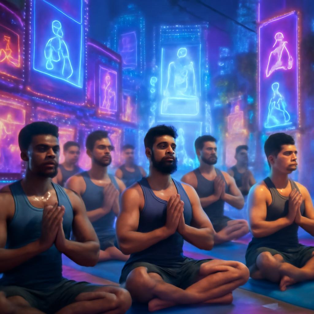 sociedade virtual para praticantes de yoga coletiva