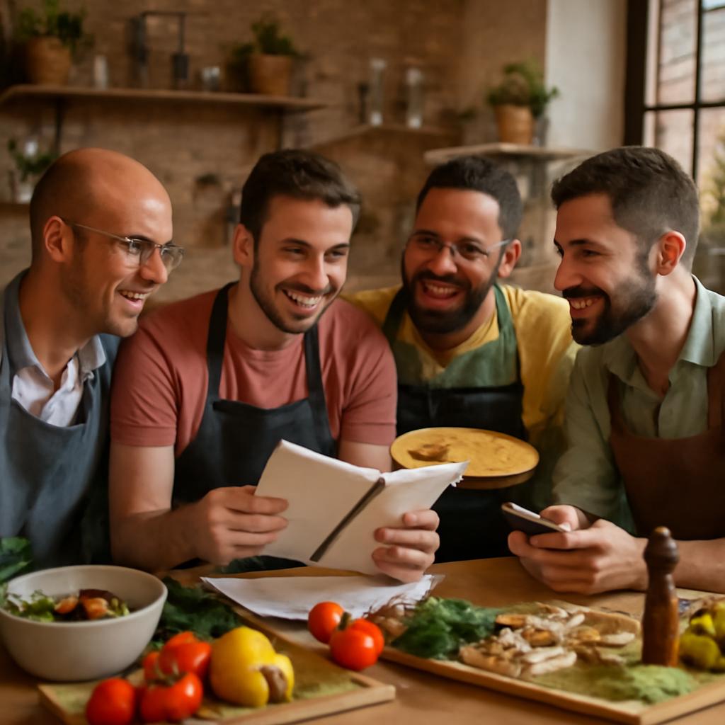 grupo para aprendizes de culinária trocarem receitas