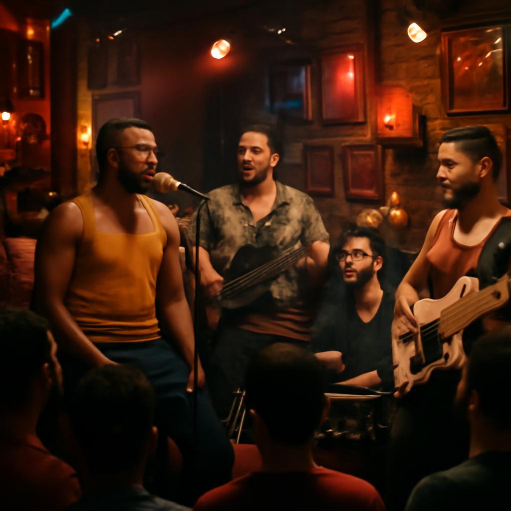 espaço para eventos de música ao vivo com bandas independentes