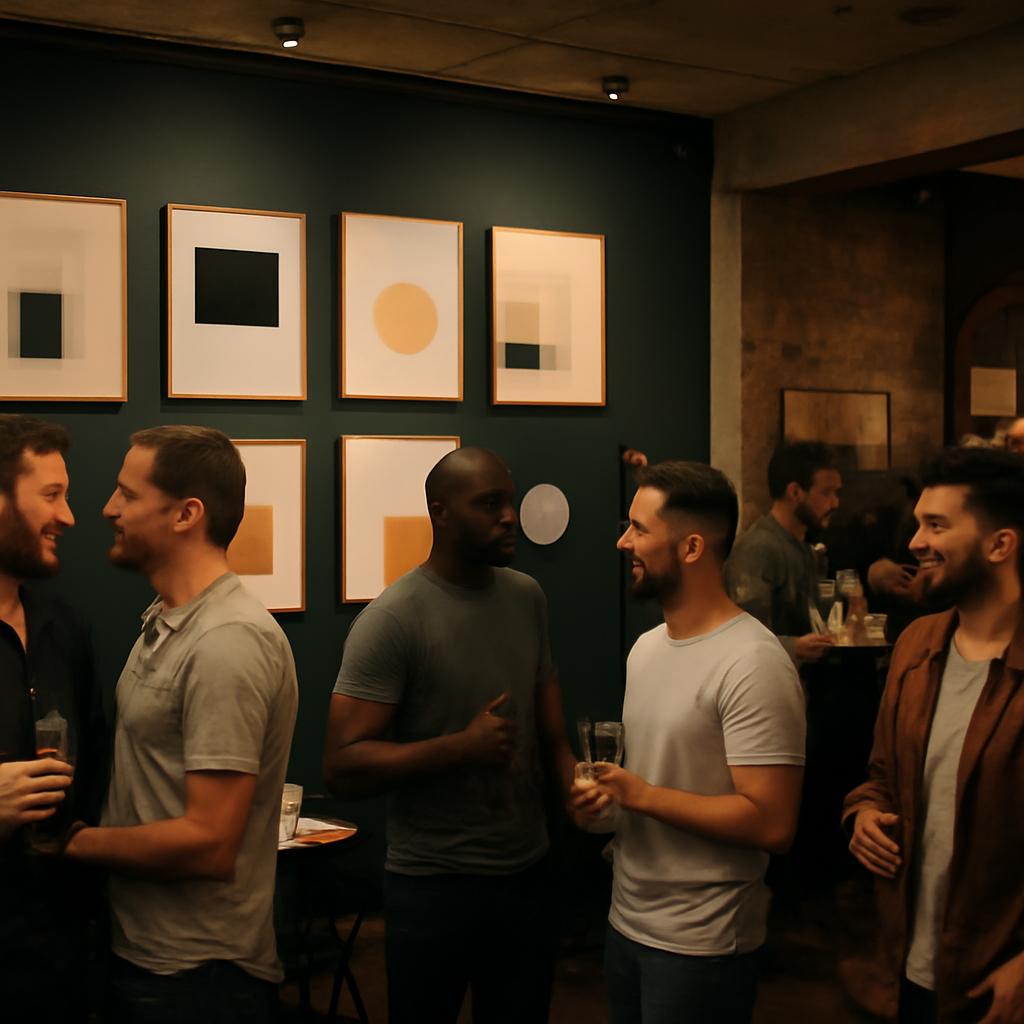 clube para socialização de apaixonados por arte minimalista